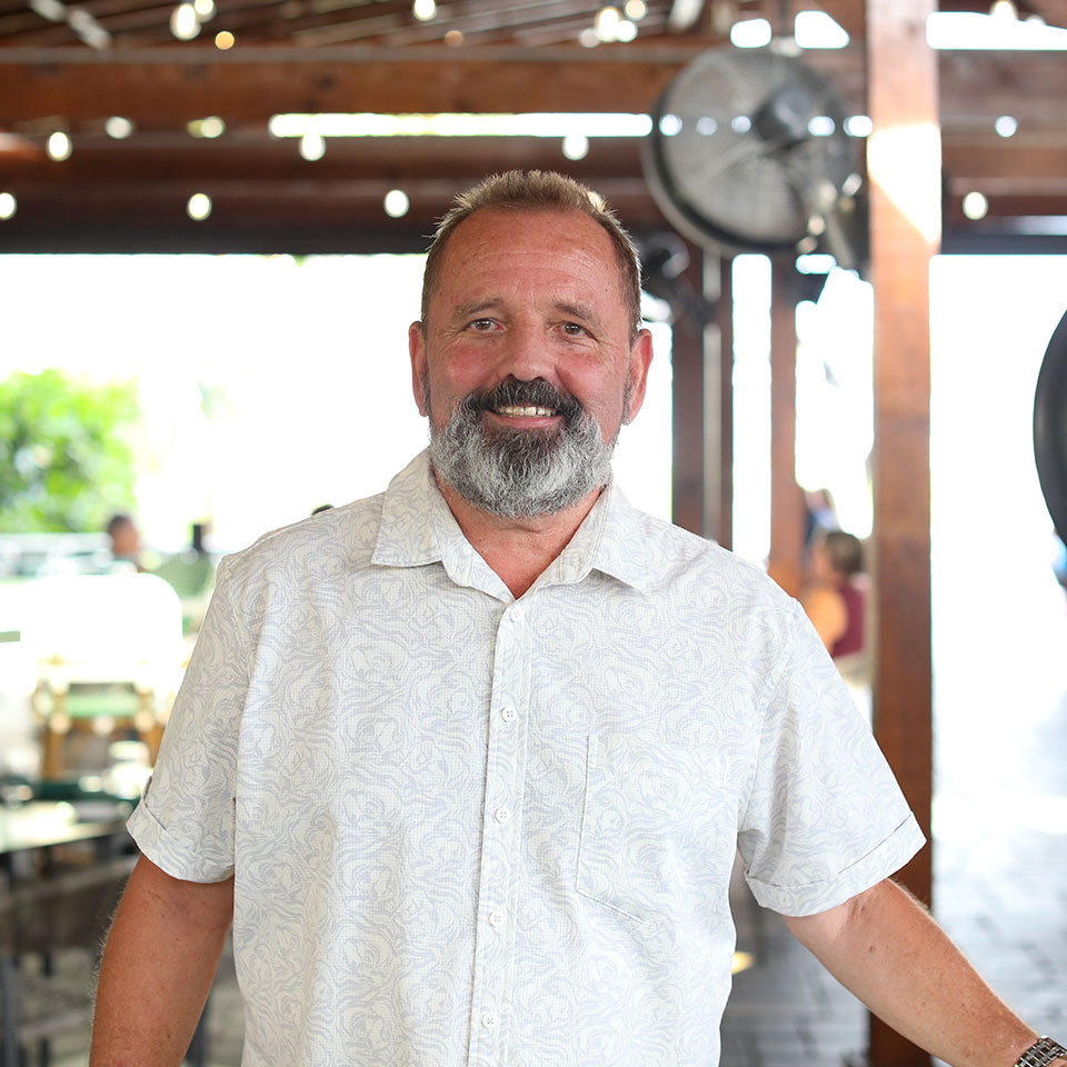 Sam D’Amico, one of the managers of Magnolias on the Bay restaurant in Englewood, Florida